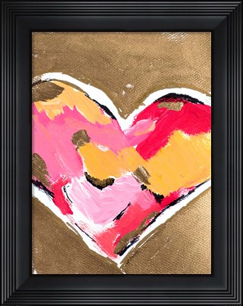 Framed Heart Full of Love II Print