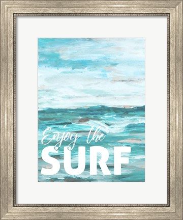 Framed Enjoy The Surf Print