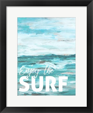 Framed Enjoy The Surf Print