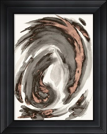 Framed Muted Swirl I Print