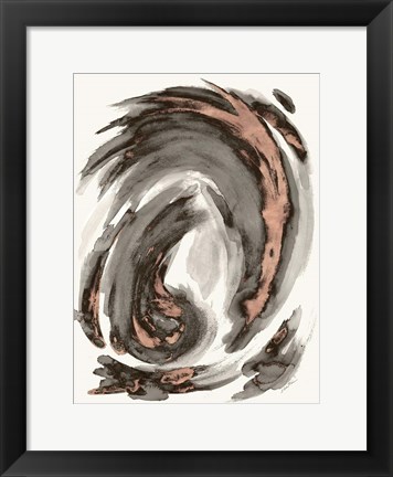 Framed Muted Swirl I Print