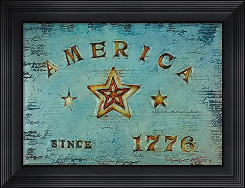 Framed America 1776 Print