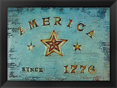 Framed America 1776 Print