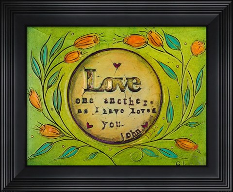 Framed Love One Another Print