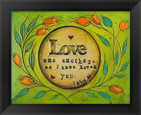 Framed Love One Another Print