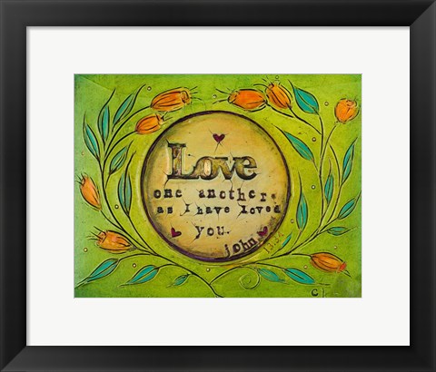 Framed Love One Another Print