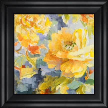 Framed Modern Peonies I Print