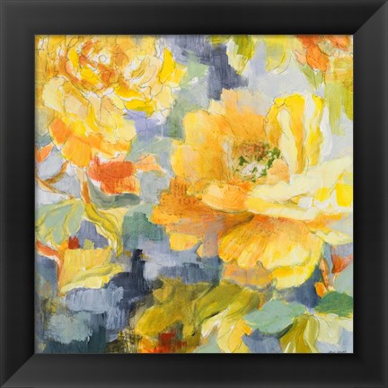 Framed Modern Peonies I Print