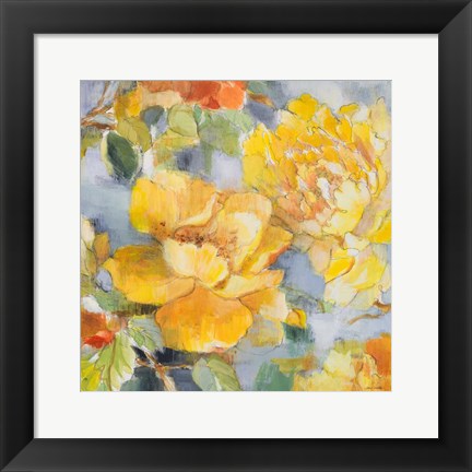Framed Modern Peonies II Print