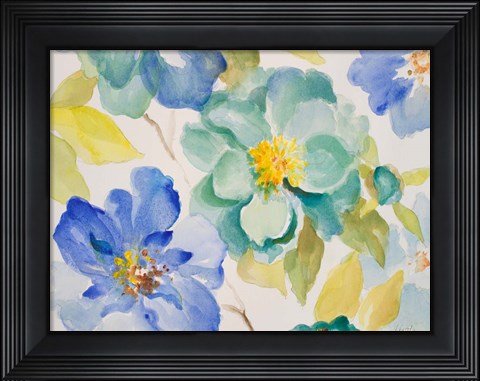 Framed Floral Delicate I Print