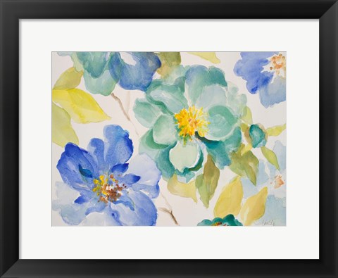 Framed Floral Delicate I Print