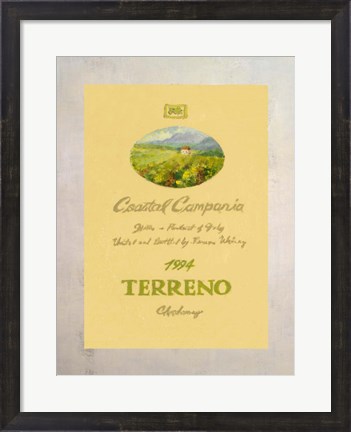 Framed Wine Label I Print