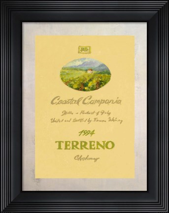 Framed Wine Label I Print