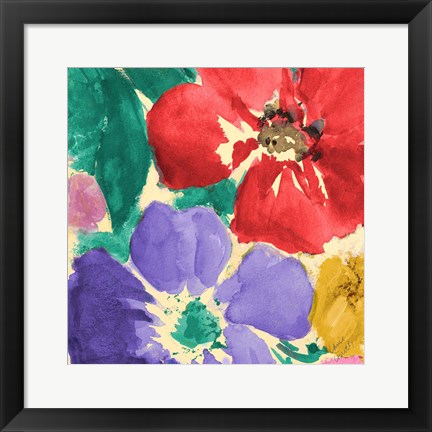 Framed Summer Sonata Square II Print