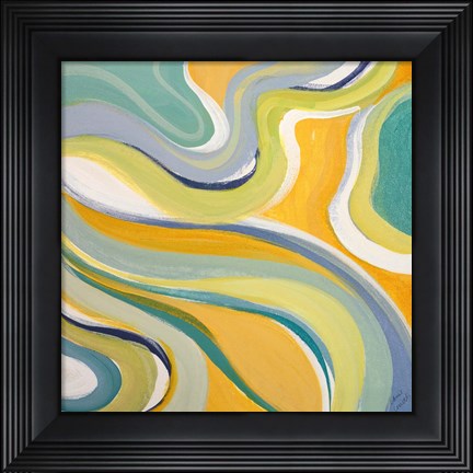 Framed Curvilinear Bright II Print
