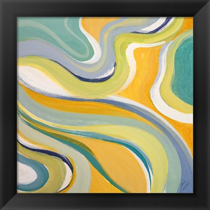 Framed Curvilinear Bright II Print
