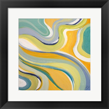 Framed Curvilinear Bright II Print