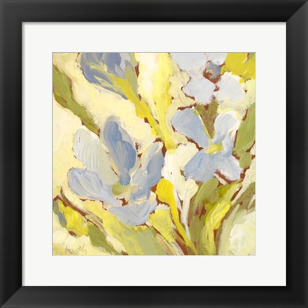 Framed Begonia Bleu I Print