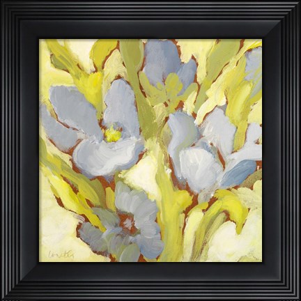 Framed Begonia Bleu II Print