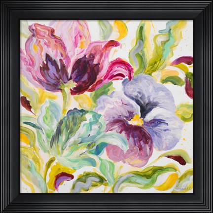 Framed Lyrical Garden II Print