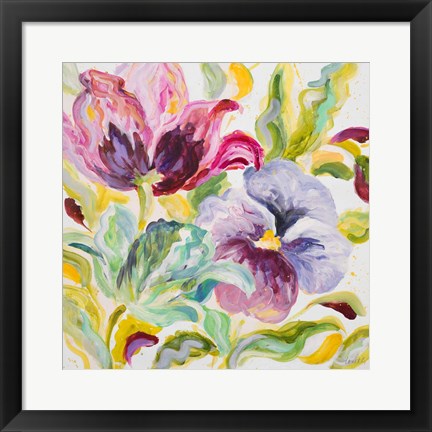 Framed Lyrical Garden II Print