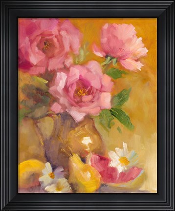Framed Three Roses Print