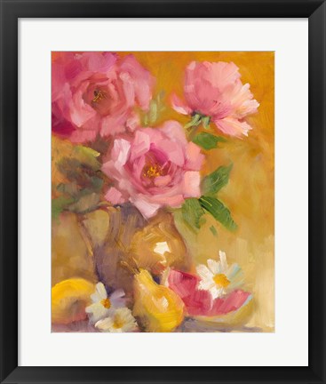 Framed Three Roses Print