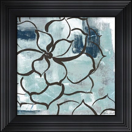 Framed Cool Vision Floral I Print