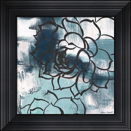 Framed Cool Vision Floral II Print
