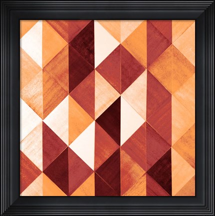 Framed Uptown Rust I Print