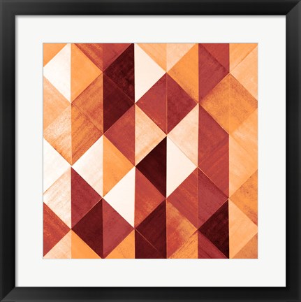 Framed Uptown Rust I Print