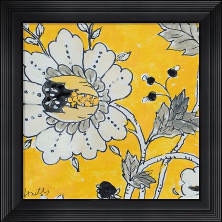 Framed Gray Berry Cherry I Print