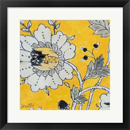 Framed Gray Berry Cherry I Print