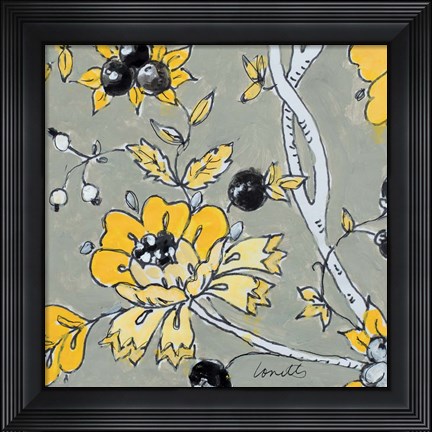 Framed Gray Berry Cherry II Print