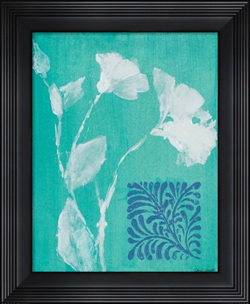 Framed Floral Whisper II Print