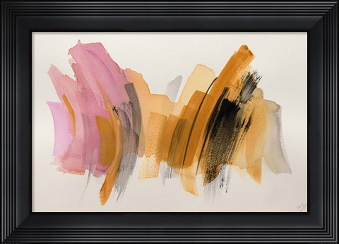 Framed Amber Gold II Print