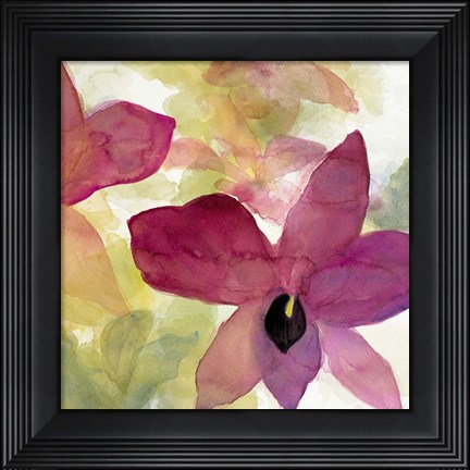 Framed Beautiful and Peace Orchid II Print