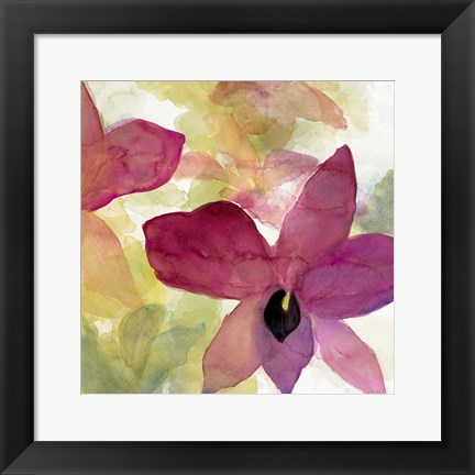 Framed Beautiful and Peace Orchid II Print