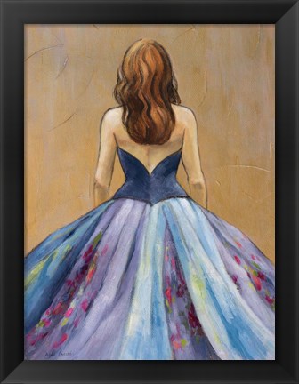 Framed Still Woman In Dress Print