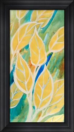 Framed Swaying Leaves I Print