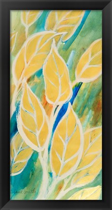 Framed Swaying Leaves I Print