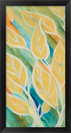 Framed Swaying Leaves II Print