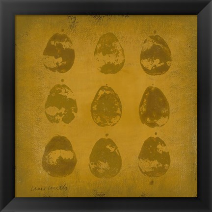 Framed All Lined Up- Pears Print