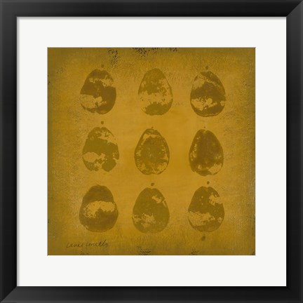 Framed All Lined Up- Pears Print