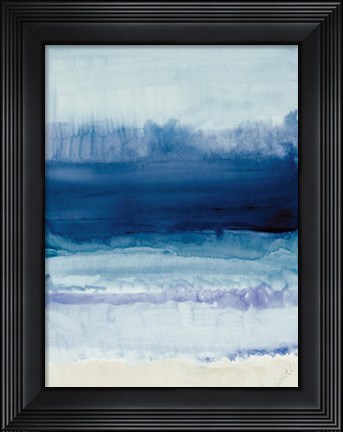 Framed Blue on Blue I Print