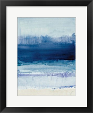 Framed Blue on Blue I Print