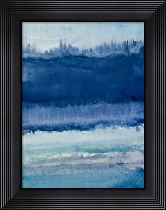 Framed Blue on Blue II Print