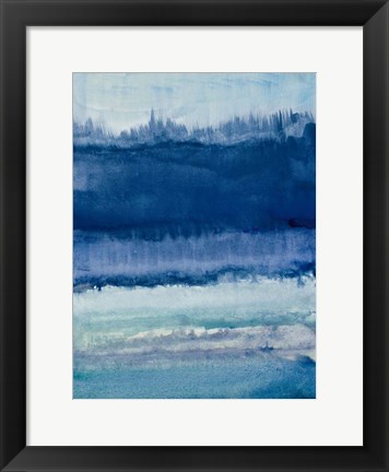 Framed Blue on Blue II Print