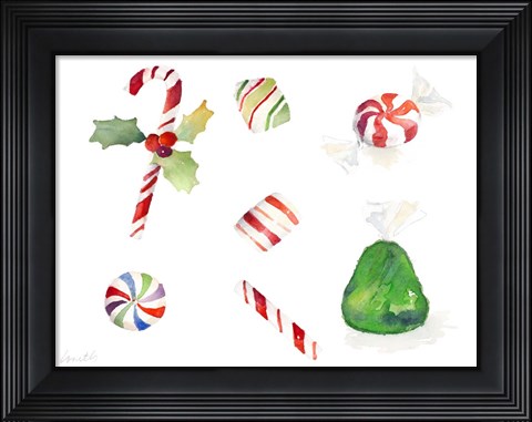 Framed Christmas Candies Print