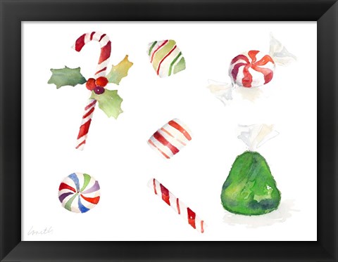 Framed Christmas Candies Print